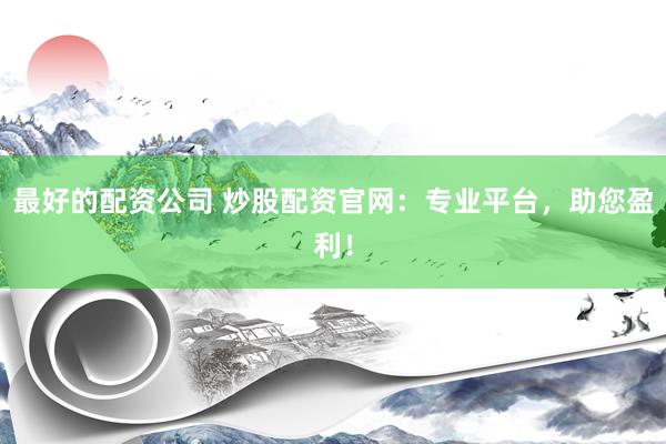最好的配资公司 炒股配资官网：专业平台，助您盈利！