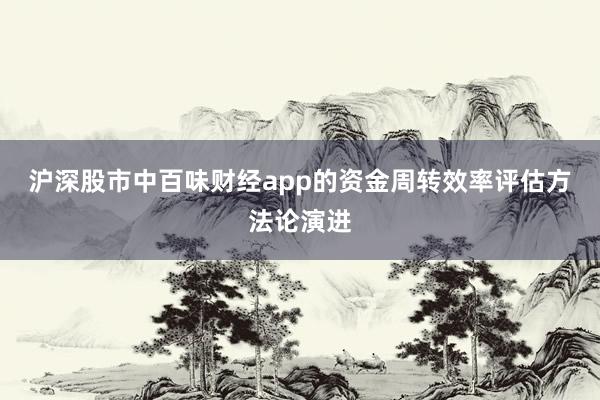 沪深股市中百味财经app的资金周转效率评估方法论演进